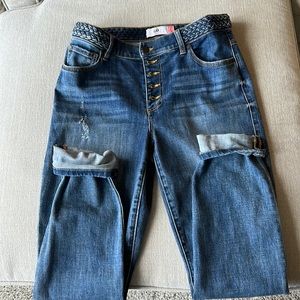 CABi button fly skinny